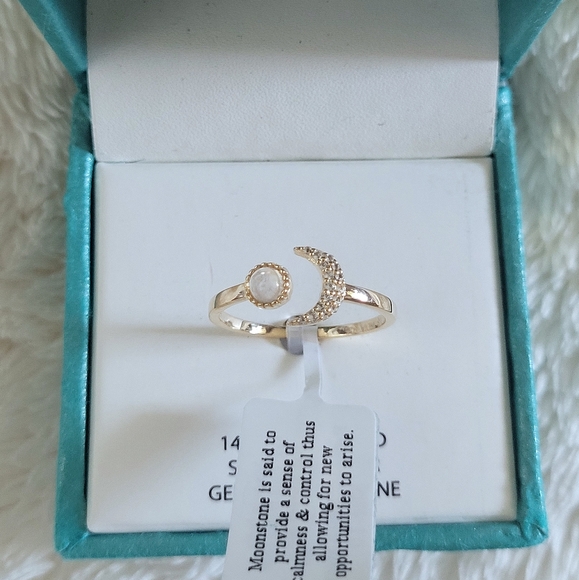 Shivam Crescent Moon🌙 and Moonstone Gem Ring💍 - Picture 16 of 16